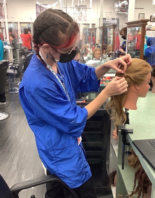 Cosmetology Up Do Hairstyle
