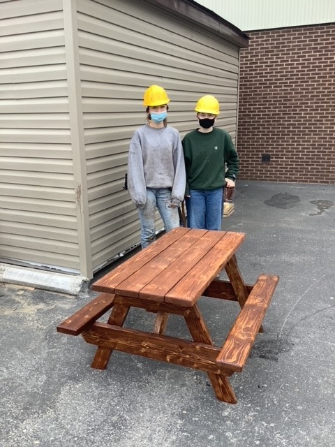 carpentry picnic table project