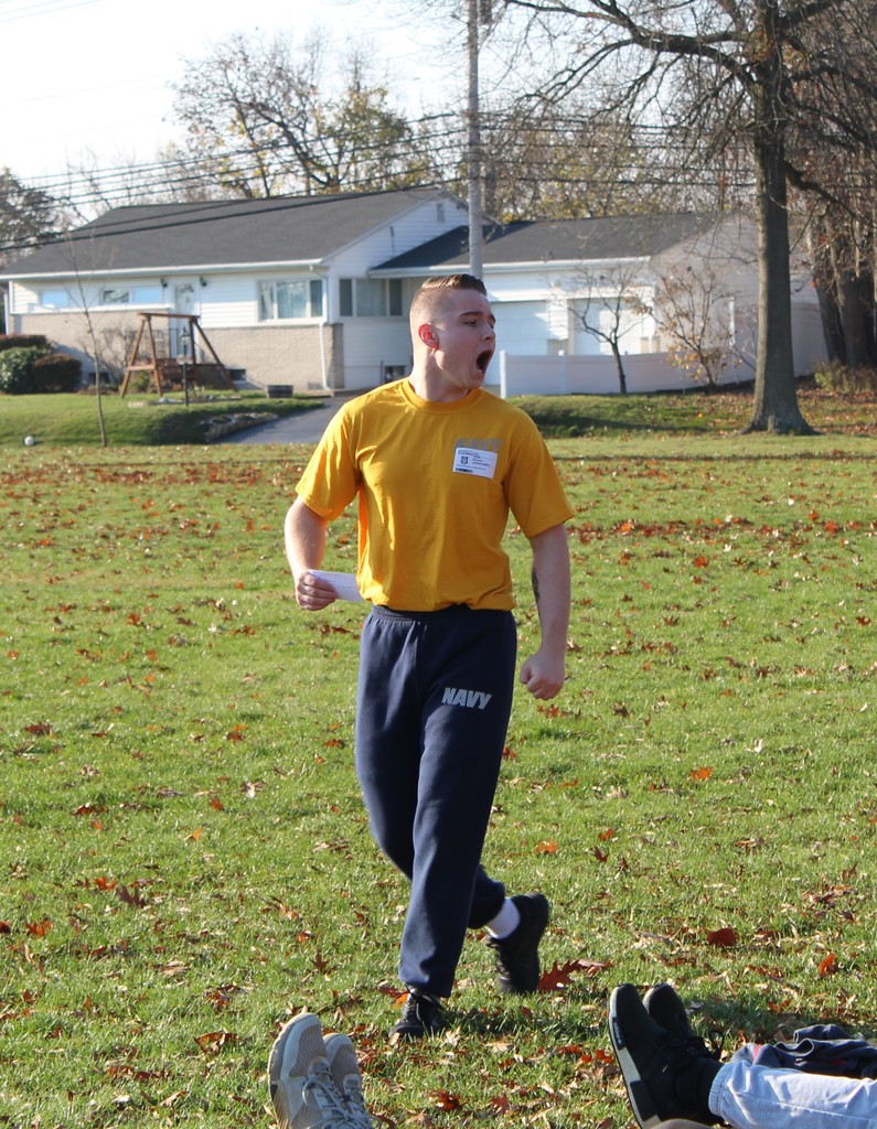 physical fitness with Navy Petty Officer Benoist